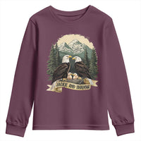 Funny Jackie And Shadow Eagle Family Matching Youth Sweatshirt Eagle Lover - Wonder Print Shop