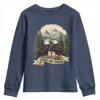 Funny Jackie And Shadow Eagle Family Matching Youth Sweatshirt Eagle Lover - Wonder Print Shop