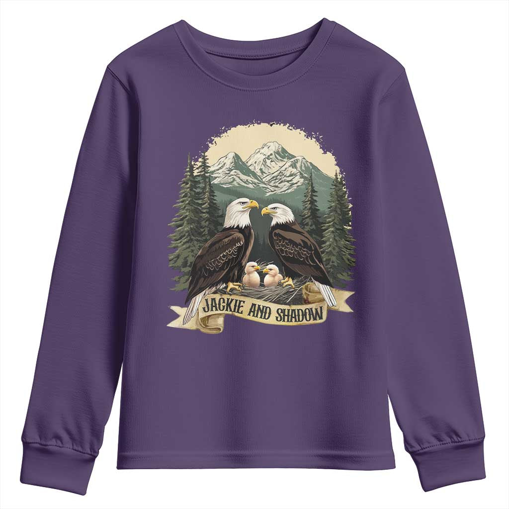 Funny Jackie And Shadow Eagle Family Matching Youth Sweatshirt Eagle Lover - Wonder Print Shop