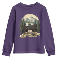 Funny Jackie And Shadow Eagle Family Matching Youth Sweatshirt Eagle Lover - Wonder Print Shop