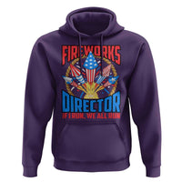 Funny Fireworks Director Hoodie If I Run We All Run 4th Of July Rocket American Flag - Wonder Print Shop
