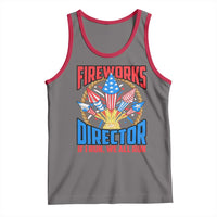 Funny Fireworks Director Tank Top If I Run We All Run 4th Of July Rocket American Flag - Wonder Print Shop