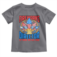 Funny Fireworks Director Toddler T Shirt If I Run We All Run 4th Of July Rocket American Flag - Wonder Print Shop