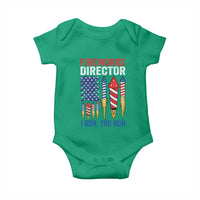 Funny Fireworks Director I Run You Run Baby Onesie 4th Of July American Flag - Wonder Print Shop