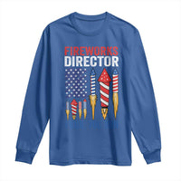 Funny Fireworks Director I Run You Run Long Sleeve Shirt 4th Of July American Flag - Wonder Print Shop