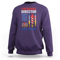 Funny Fireworks Director I Run You Run Sweatshirt 4th Of July American Flag - Wonder Print Shop