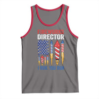 Funny Fireworks Director I Run You Run Tank Top 4th Of July American Flag - Wonder Print Shop