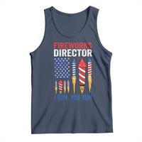 Funny Fireworks Director I Run You Run Tank Top 4th Of July American Flag - Wonder Print Shop