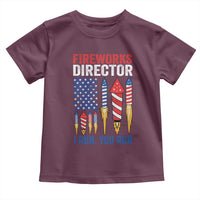Funny Fireworks Director I Run You Run Toddler T Shirt 4th Of July American Flag - Wonder Print Shop