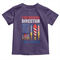Funny Fireworks Director I Run You Run Toddler T Shirt 4th Of July American Flag - Wonder Print Shop