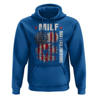 Funny MILF Man I Love Fireworks Hoodie American Patriotic July 4th US Flag - Wonder Print Shop