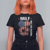 Funny MILF Man I Love Fireworks T Shirt For Women American Patriotic July 4th US Flag - Wonder Print Shop