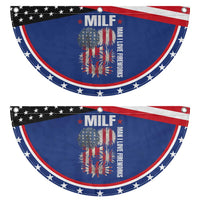 Funny MILF Man I Love Fireworks Patriotic Fan Flag American July 4th US Flag