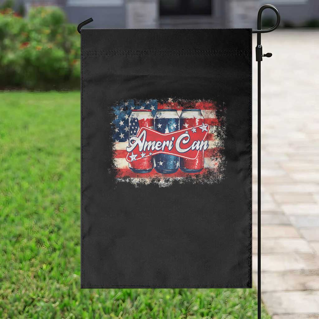 Funny AmeriCan Beer 4th of July Drinking Garden Flag American Flag USA Beer Can - Wonder Print Shop