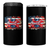 Funny AmeriCan Beer 4th of July Drinking 4 in 1 Can Cooler Tumbler American Flag USA Beer Can - Wonder Print Shop