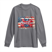 Funny AmeriCan Beer 4th of July Drinking Long Sleeve Shirt American Flag USA Beer Can - Wonder Print Shop