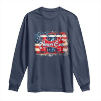 Funny AmeriCan Beer 4th of July Drinking Long Sleeve Shirt American Flag USA Beer Can - Wonder Print Shop