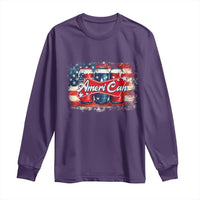 Funny AmeriCan Beer 4th of July Drinking Long Sleeve Shirt American Flag USA Beer Can - Wonder Print Shop