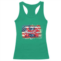 Funny AmeriCan Beer 4th of July Drinking Racerback Tank Top American Flag USA Beer Can - Wonder Print Shop