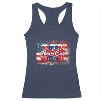 Funny AmeriCan Beer 4th of July Drinking Racerback Tank Top American Flag USA Beer Can - Wonder Print Shop