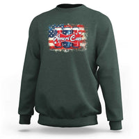 Funny AmeriCan Beer 4th of July Drinking Sweatshirt American Flag USA Beer Can - Wonder Print Shop