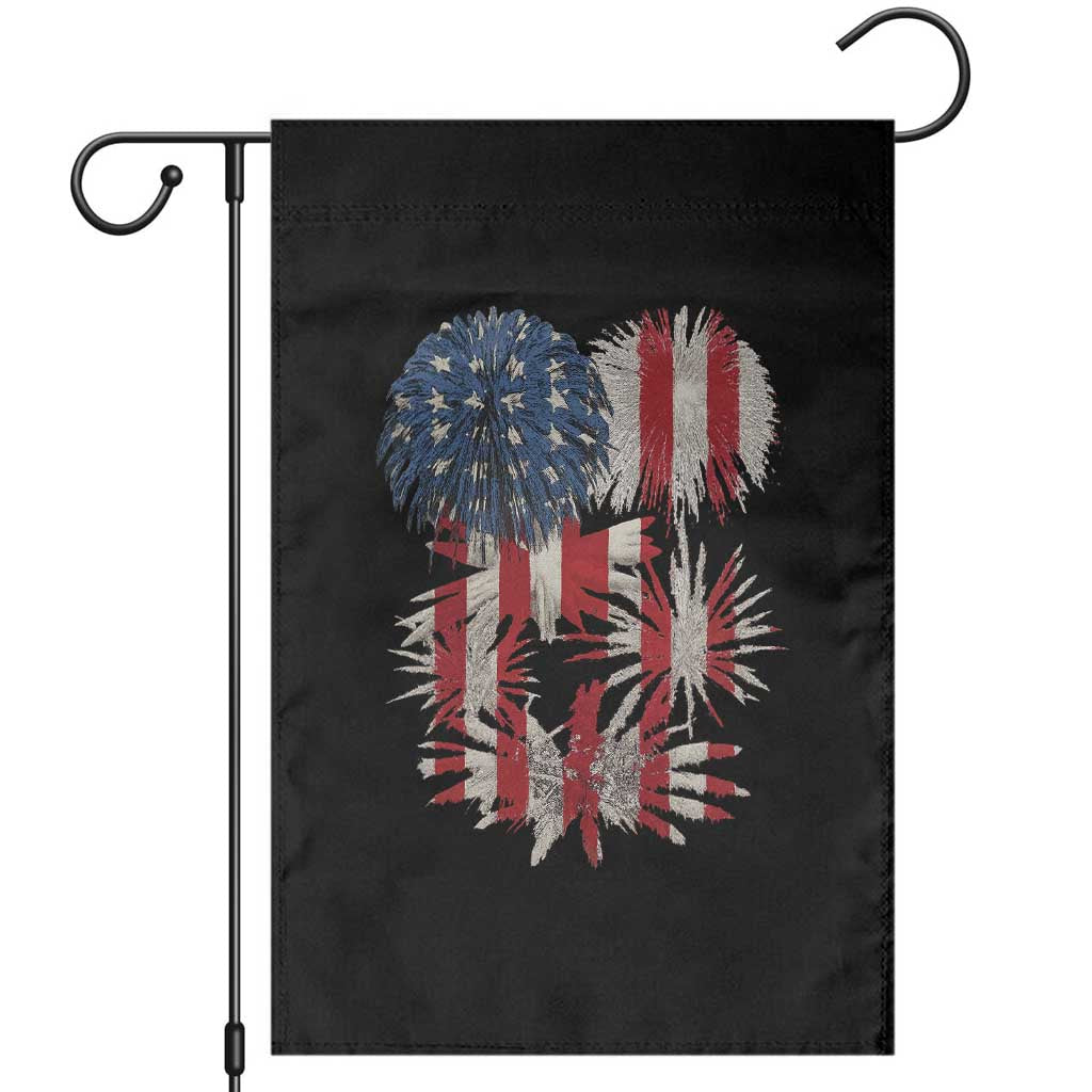 Funny American Fireworks Patriotic July 4th US Flag Garden Flag - Wonder Print Shop