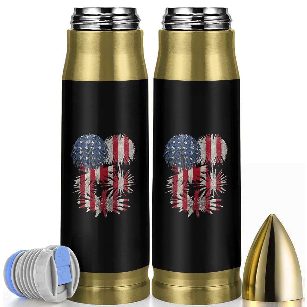 Funny American Fireworks Patriotic July 4th US Flag Bullet Tumbler - Wonder Print Shop