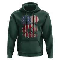 Funny American Fireworks Patriotic July 4th US Flag Hoodie - Wonder Print Shop