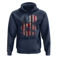 Funny American Fireworks Patriotic July 4th US Flag Hoodie - Wonder Print Shop
