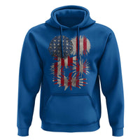 Funny American Fireworks Patriotic July 4th US Flag Hoodie - Wonder Print Shop