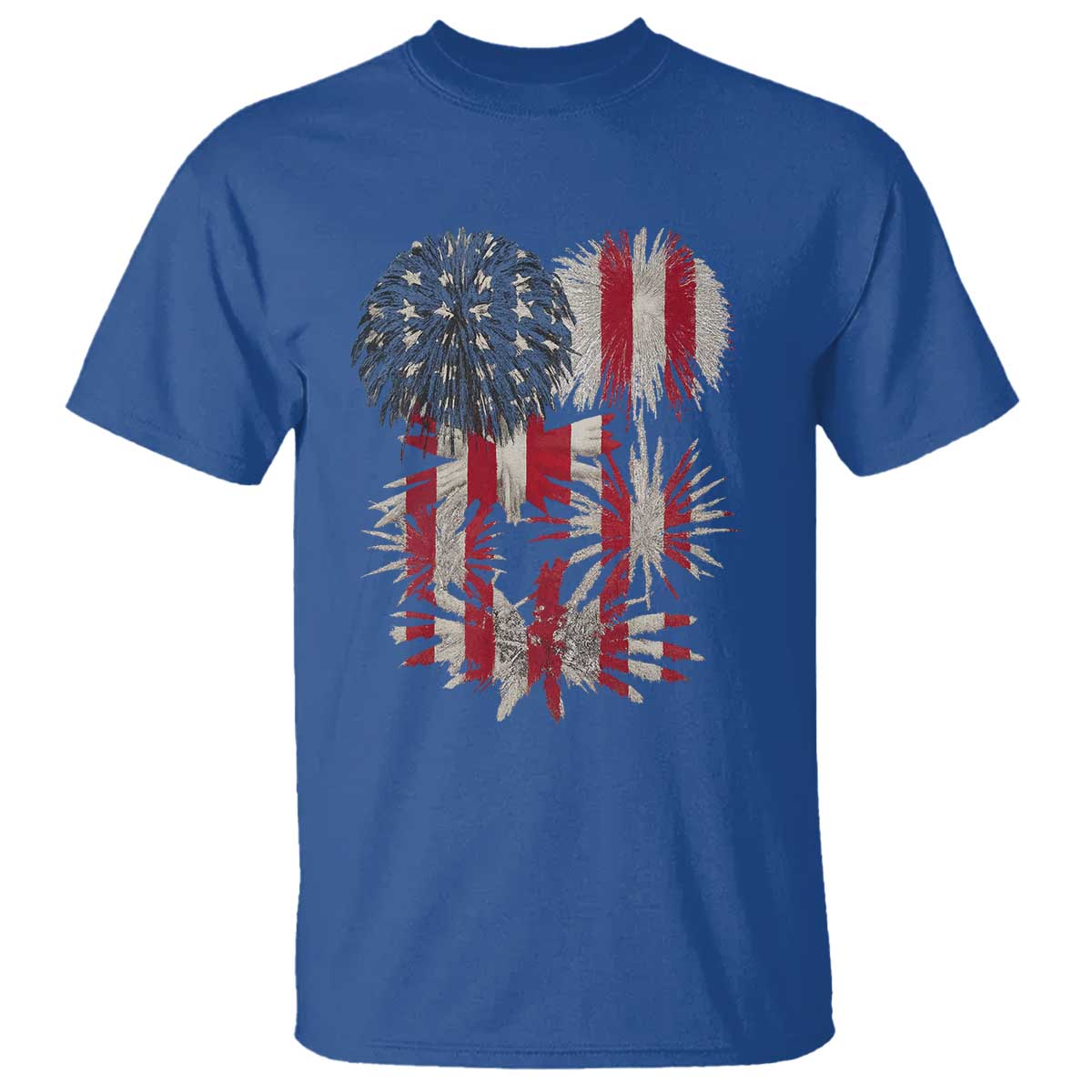 Funny American Fireworks Patriotic July 4th US Flag T Shirt - Wonder Print Shop