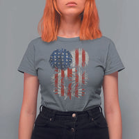 Funny American Fireworks Patriotic July 4th US Flag T Shirt For Women - Wonder Print Shop