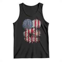 Funny American Fireworks Patriotic July 4th US Flag Tank Top - Wonder Print Shop