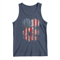 Funny American Fireworks Patriotic July 4th US Flag Tank Top - Wonder Print Shop