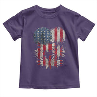 Funny American Fireworks Patriotic July 4th US Flag Toddler T Shirt - Wonder Print Shop