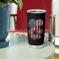 Funny American Fireworks Patriotic July 4th US Flag Tumbler Cup - Wonder Print Shop