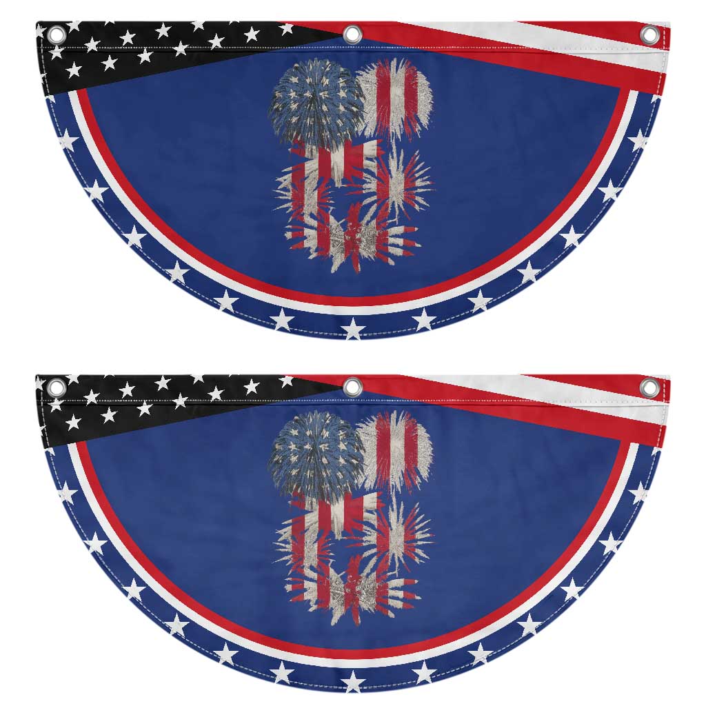 Funny American Fireworks July 4th US Flag Patriotic Fan Flag