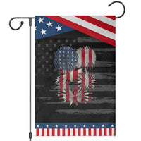 Funny American Fireworks Patriotic July 4th US Flag Garden Flag