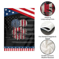 Funny American Fireworks Patriotic July 4th US Flag Garden Flag