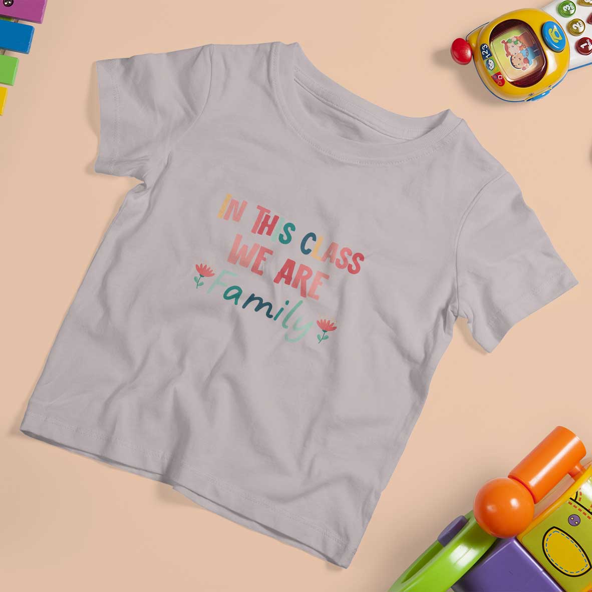 In This Class We Are Family T Shirt For Kid Teacher Student Back To School Flower - Wonder Print Shop