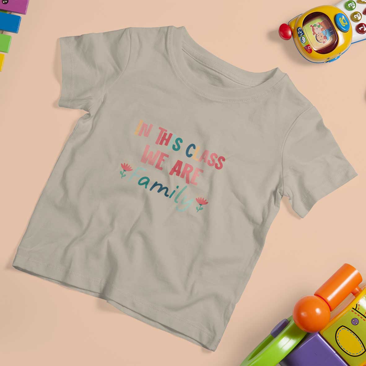 In This Class We Are Family T Shirt For Kid Teacher Student Back To School Flower - Wonder Print Shop