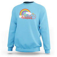 Teacher Assistant Sweatshirt Back To School Rainbow Apple Cloud - Wonder Print Shop