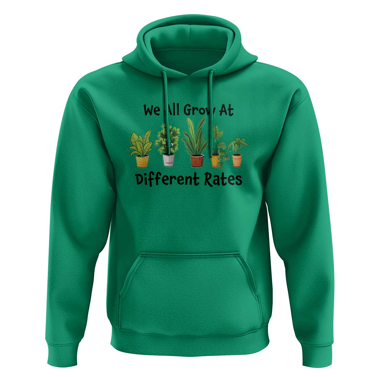 Special Education Teacher Hoodie We All Grow At Different Rates Plants - Wonder Print Shop