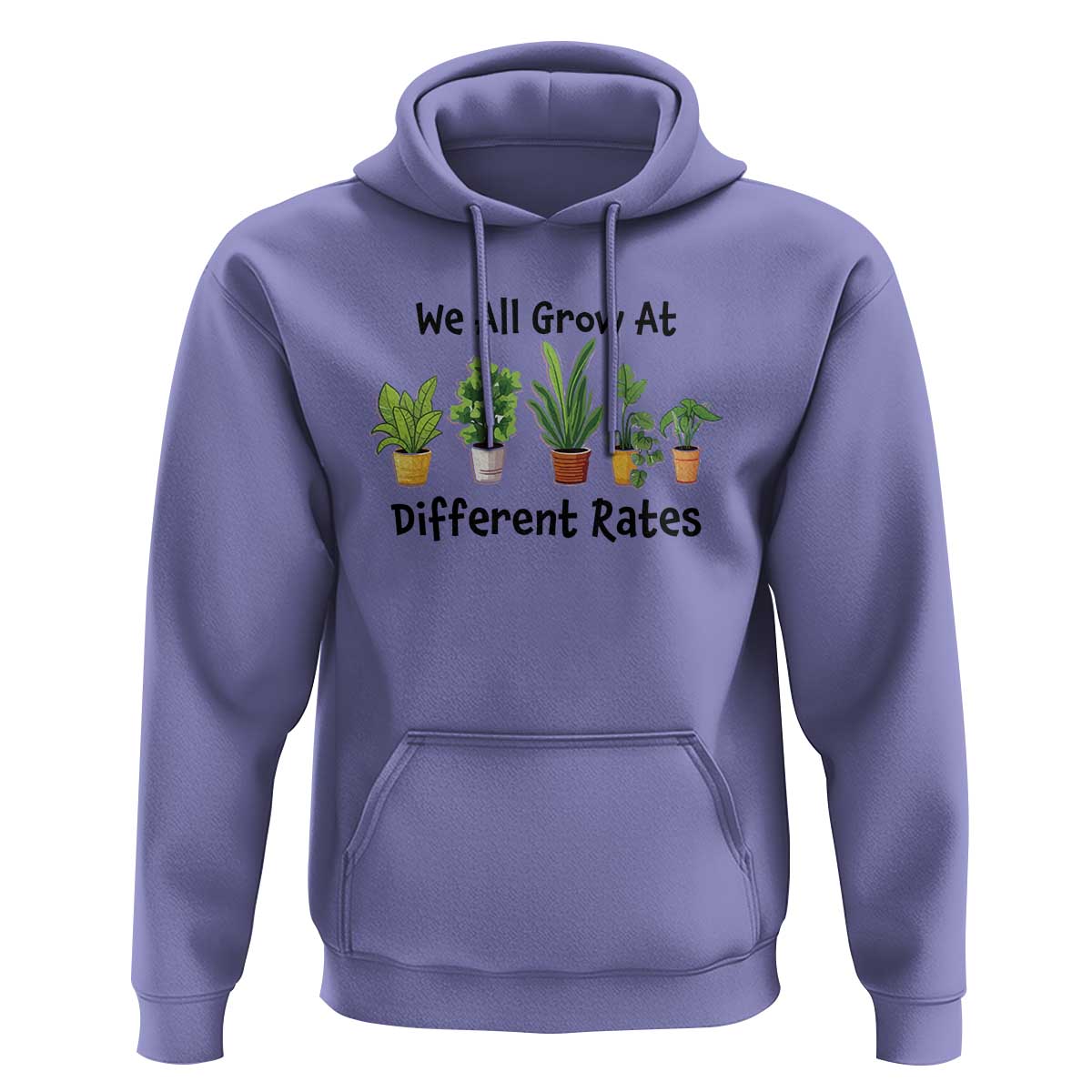Special Education Teacher Hoodie We All Grow At Different Rates Plants - Wonder Print Shop