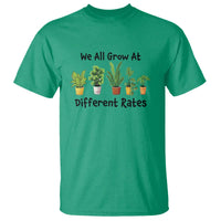 Special Education Teacher T Shirt We All Grow At Different Rates Plants - Wonder Print Shop