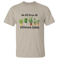 Special Education Teacher T Shirt We All Grow At Different Rates Plants - Wonder Print Shop