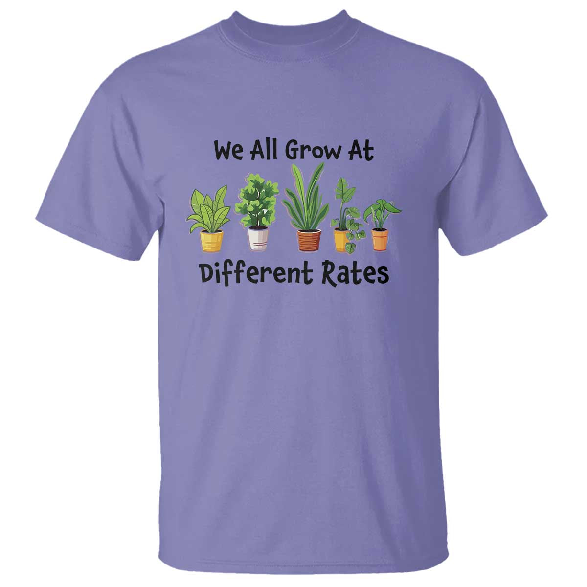 Special Education Teacher T Shirt We All Grow At Different Rates Plants - Wonder Print Shop