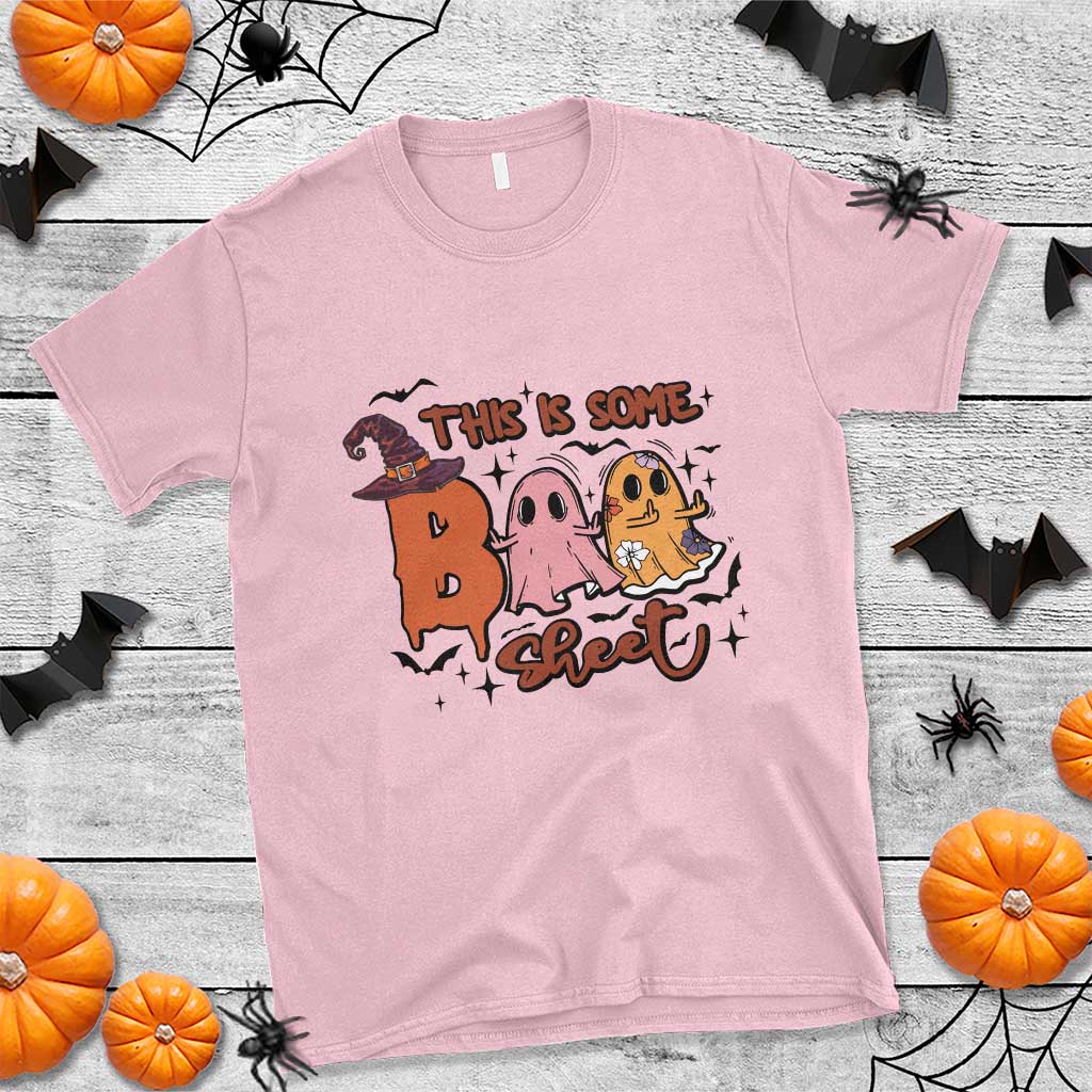 Funny This Is Some Boo Sheet T Shirt Halloween Ghost Witch Hat - Wonder Print Shop