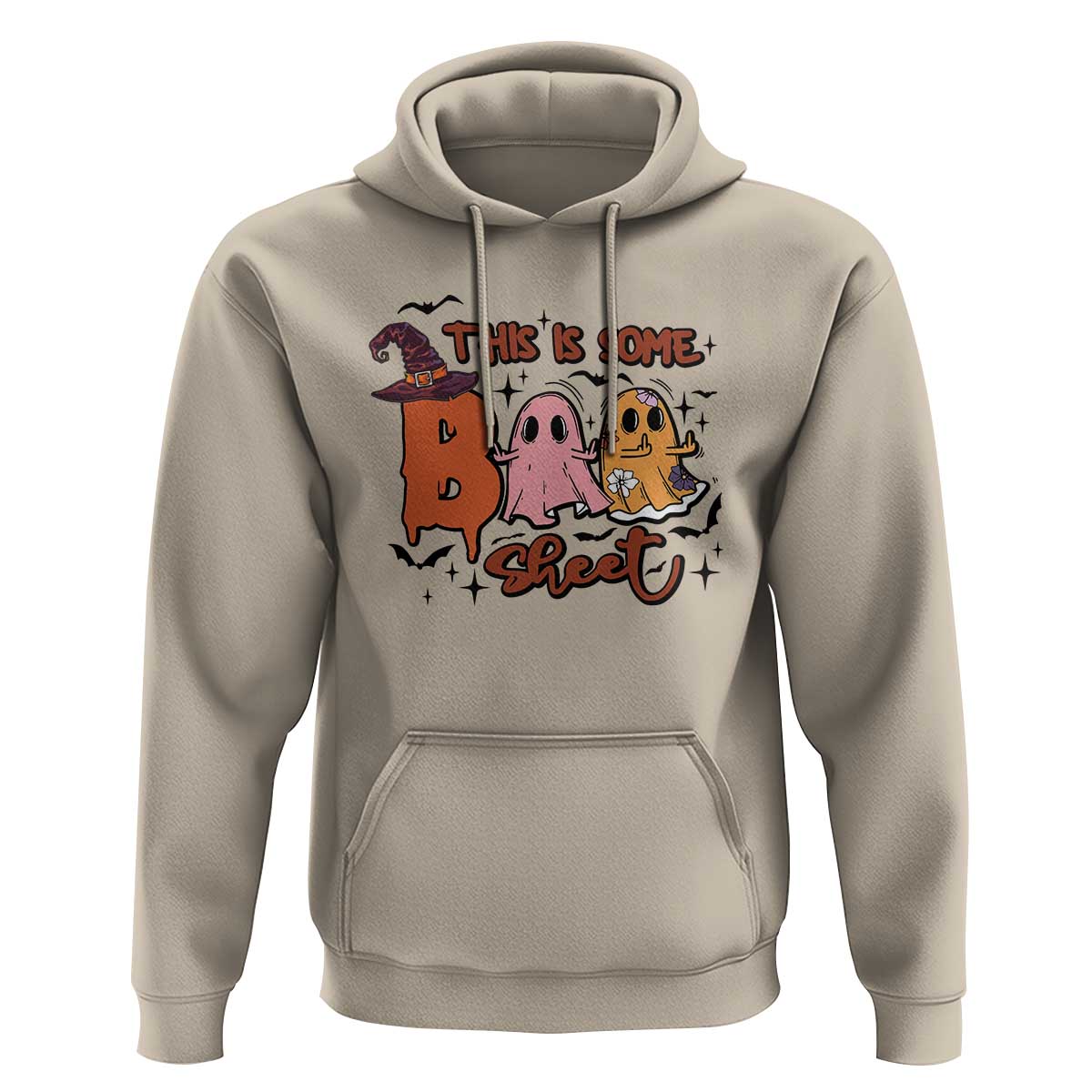 Funny This Is Some Boo Sheet Hoodie Halloween Ghost Witch Hat - Wonder Print Shop
