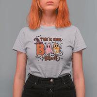 Funny This Is Some Boo Sheet T Shirt For Women Halloween Ghost Witch Hat - Wonder Print Shop